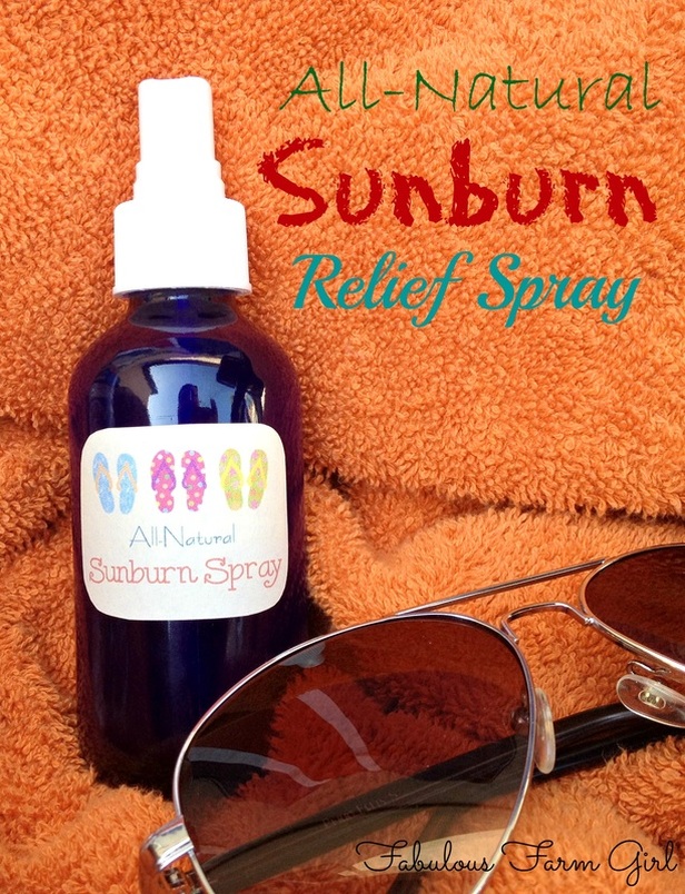 Sunburn Relief Spray • Fabulous Farm Girl