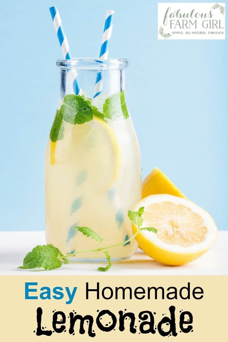 Do you love fresh-squeezed lemonade? This quick and easy recipe is a snap to make and tastes like summer in a glass. Your family will beg you to make more of this homemade, lemony goodness. #lemonade #homemadelemonade #summerdrinks #lemonaderecipe #drink
