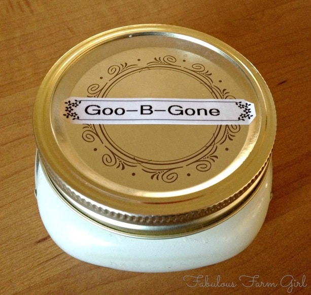 All Natural Goo-B-Gone by FabulousFarmGirl. Works as good as store-bought and smells so much better.