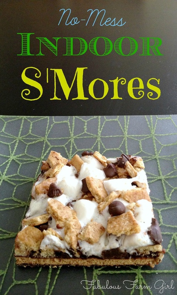 Indoor S'Mores by FabulousFarmGirl. Why wait to go camping when you can have delicious, easy S'mores all year round.