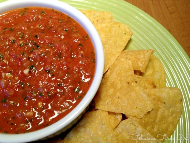 Roasted Summer Salsa by FabulousFarmGirl. This is summer in a bowl!