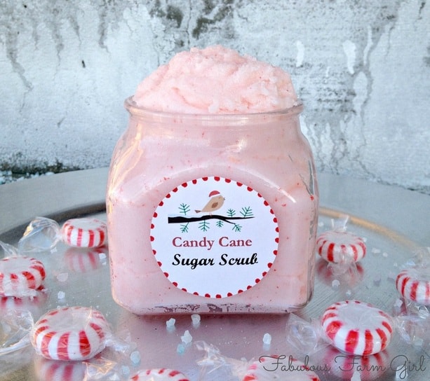 Candy Cane Sugar Scrub by FabulousFarmGIrl. Made with real candy canes. So cute!