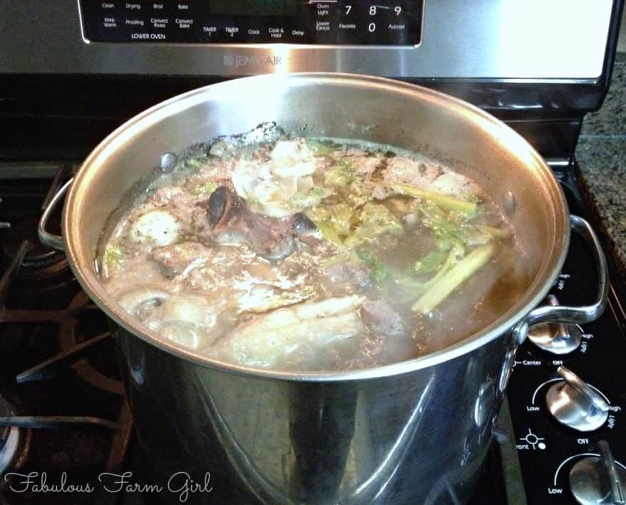 How To Make Your Own Beef Stock﻿ Fabulous Farm Girl