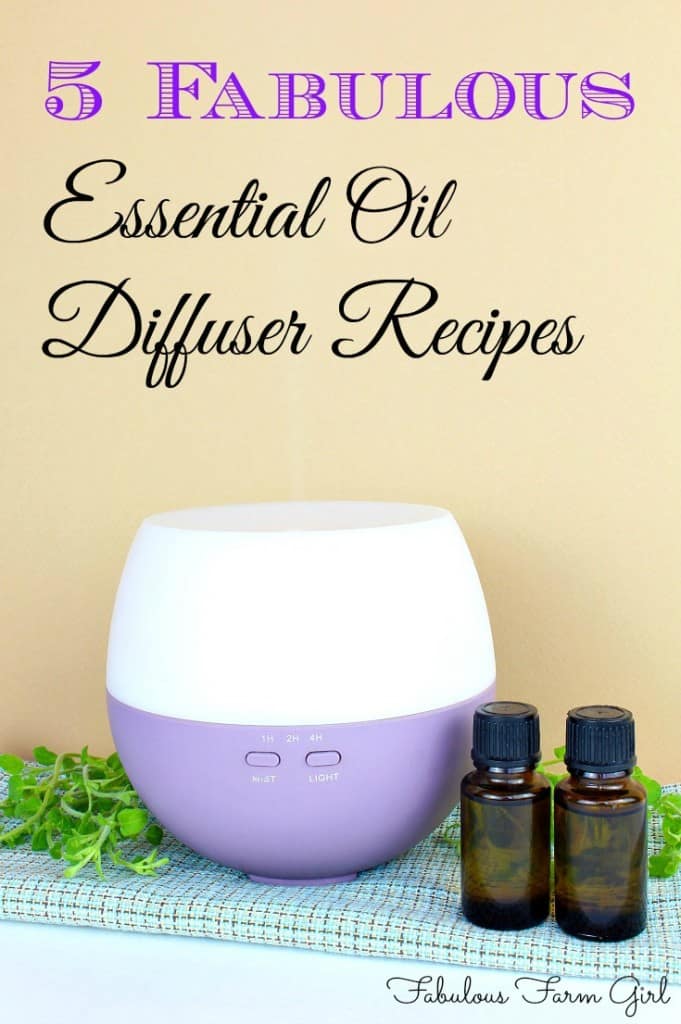 Best Essential Oil Diffuser Recipes by FabulousFarmGirl. Try the power of aromatherapy to improve mood, increase productivity and improve immune function all while making your house smell fabulous. Love it!